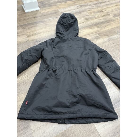 Levi's Women's Parka Jacket Size XL Faux Fur Hooded Black Coat - Picture 14 of 14
